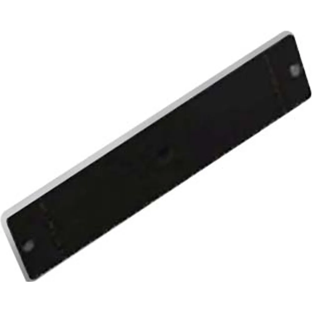 Black FR4 PCB on-metal UHF RFID tag in long strip format, 90 × 20 mm, with end holes