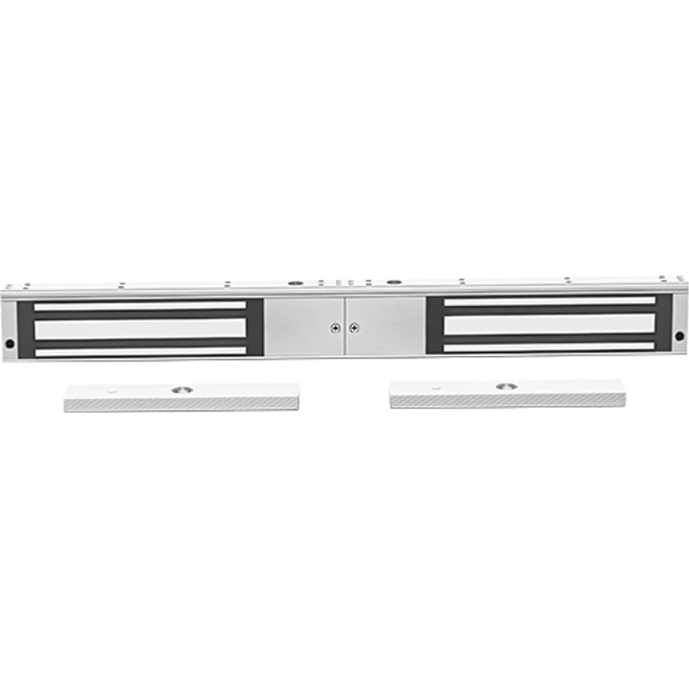 Double door 2 x 280 kg magnetic lock with two armature plates, front view